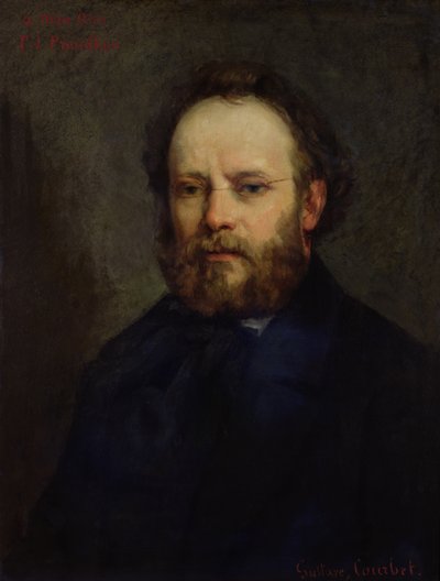 Porträt von Pierre Joseph Proudhon (1809-65) 1865 von Gustave Courbet